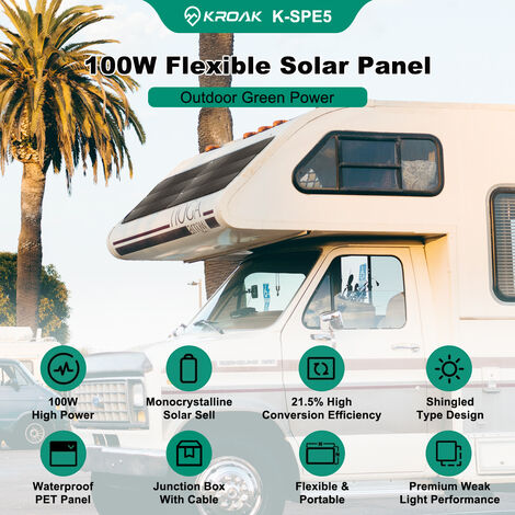 Kit Solar 140W Monocristalino Autocaravanas