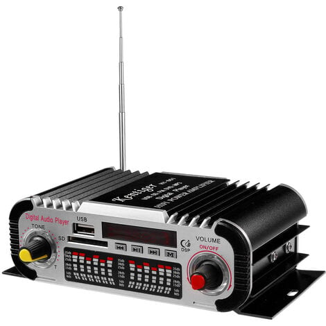 AMPLIFICADOR DE POTENCIA DE Audio estéreo HIFI DC 12V 600W amplificador de  hogar de coche de