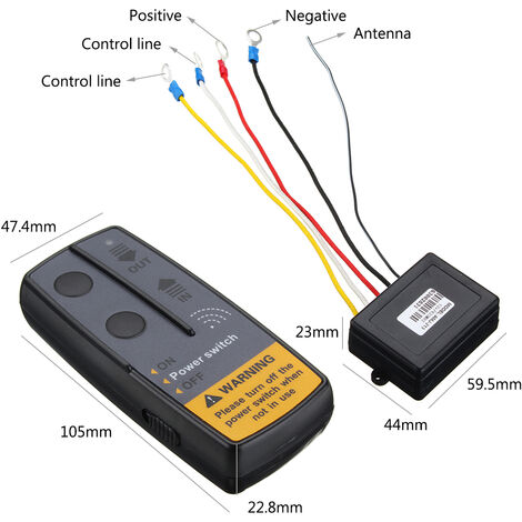 1x Kit de recuperación de control remoto inalámbrico digital para cabrestantes LBTN