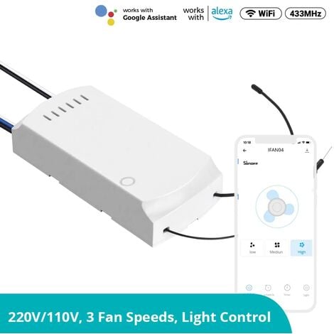 Control remoto para ventilador de techo y controlador de luz