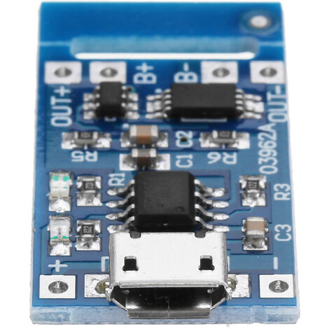 Módulo Cargador Batería de Litio / LiPo 1A Micro Usb 5V - TP4056