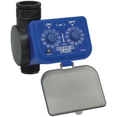 Wasserhahn-Timer zur Automatisierung der Nebelkühlung in Ihrem Garten oder auf Ihrer Terrasse. Konfigurieren Sie das Ein-/Ausschalten in Sekunden, um Wasser zu sparen und den Nebel an die aktuelle Hit (1/3)