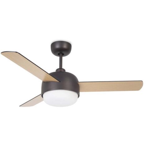Leds-C4 Klar 2 Deckenventilator aus hellem Kupfer Braun, E27