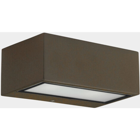 Aplique Ip66 Nemesis Aluminium 90220Mm E27 15W Marrón