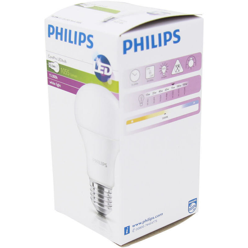PHILIPS Spot LED E27 R80 4W 345lm 36D - 827 Blanc Très Chaud
