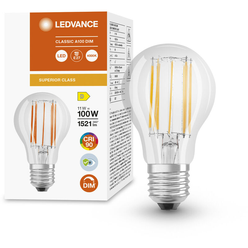 Ledvance Classic LED E27 Poire Dépolie 13W 1521lm - 840 Blanc