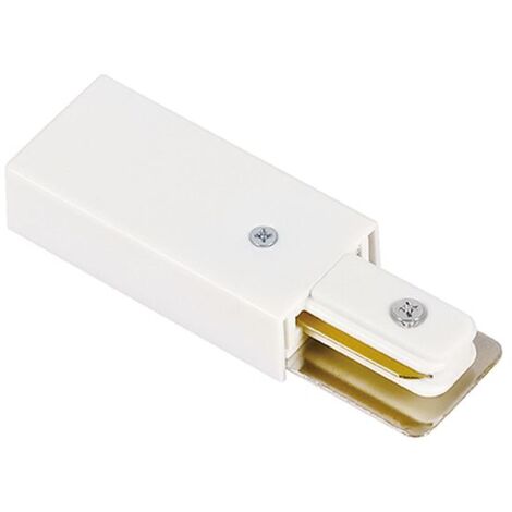 1-Phase Rail Connecteur d’Alimentation Blanc