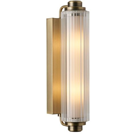 Nordlux – Applique murale laiton 2x E14 – Tension 220-240V – IP44 pour salle de bain – Compatible avec ampoules dimmables