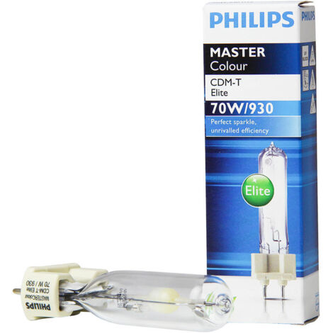 Lampe mastercolour cdm-t elite lampe avec iodures metalliques attaque g12 70w elitet70930