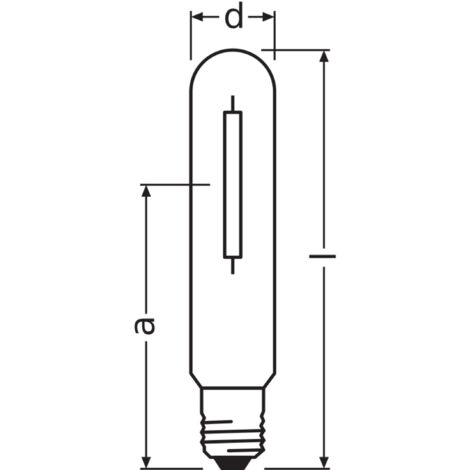 Ampoule Osram Vialox E40 NAV-T 100W - Haute Efficacité, Durée De Vie 32 000h | Pour éclairage Extérieur