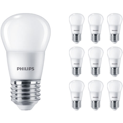 Lot 10x Philips Corepro LED Lustre E27 Boule Dépolie 2.8W 250lm -