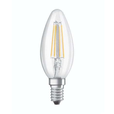 Blanc Chaud 2700K Forme Flamme Osram Ampoule LED à Filament équivalent 15W 1,4W Culot E14 