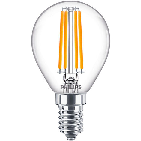 Philips Corepro LED Lustre E14 Boule Filament Claire 6.5W 806lm -
