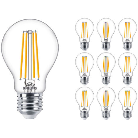 Lot 10x Philips MASTER Value LED Ampoule E27 Poire Claire 5.9W