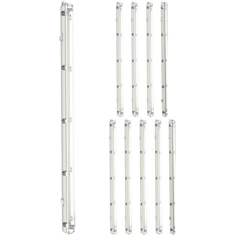 Lot 10x Noxion LED Étanche Réglette Boîtier vide  Poseidon V2.0 | Convient pour 1x120cm LED tube