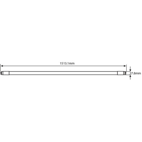 Noxion Tube LED T8 Avant Extreme (HF) High Output 20W 3100lm - 865 Lumière du Jour  150cm - Équivalent 58W