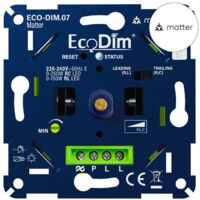 EcoDim.07 Variateur LED Matter Appuyer/Tourner 0-250W (RLC)