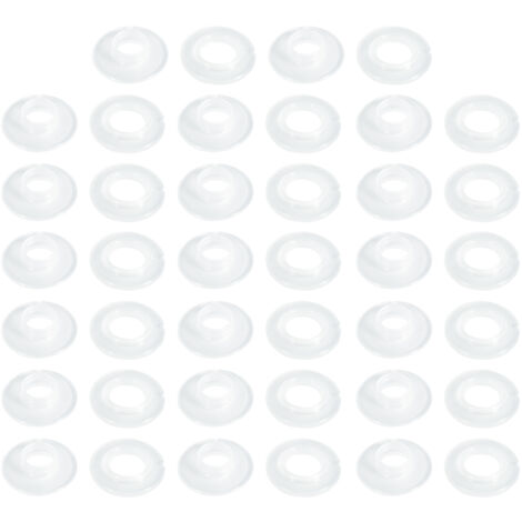 Œillets à Frapper - Pour fixation bâche couverture de piscine - Plastique - Lot de 20 pièces - POOLCO (1/2)