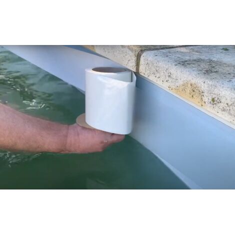 ISI'PROTECT - Film Transparent adhésif de protection pour ligne d'eau de piscine - Plastique - Longueur 31m - POOLCO