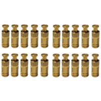 Piton Douille Escamotable - Pour fixation bâche couverture de piscine sur plage béton ou dallage - Alu/Inox - Lot de 20 pièces - POOLCO