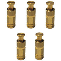 Piton douille escamotable pour fixation bâche piscine sur plage béton – Alu/Inox – Lot de 5 pièces – Résistance à la traction – Poolco