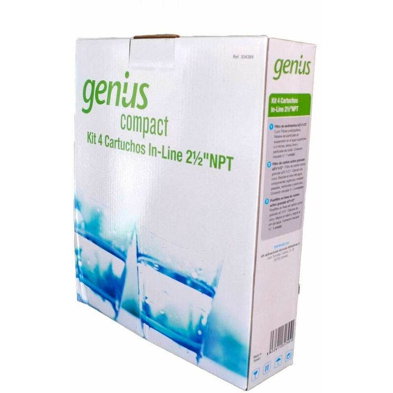 Kit 4 Cartuchos Genius Recambios Osmosis Compact ATH