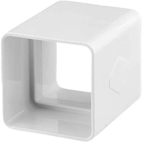 Manguito Canalón Cuadrado 70x70 EUME Blanco PVC - Ferroplast  Color: Blanco