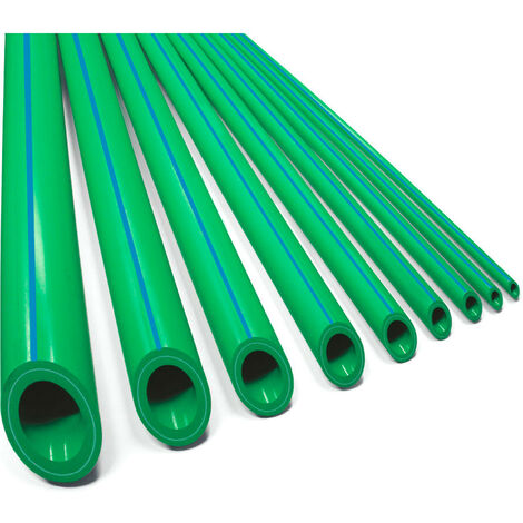 Tubo PPR Faser 2x2m - 4 Metros  Medidas  Accesorios Fontanería: 90mm