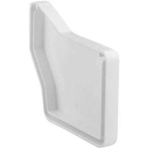 Tapa Final Izquierda Canalón Cuadrado EUME Blanco - Ferroplast Color: Blanco
