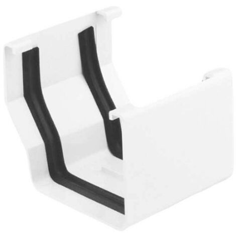 Unión Perfil con Junta Cuadrada 70x70 Canalón EUME Blanca PVC - Ferroplast  Color: Blanco