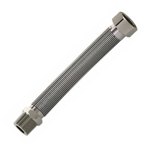 Latiguillo Flexible Acero Inoxidable Macho 1/2 - Hembra 1/2 - 300mm | Leroy Merlin