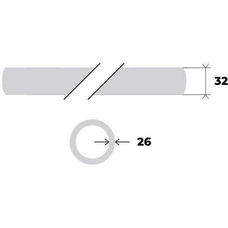 Rollo 25 Mts Hidrotubo Flexible Blanco Certificado  -  Crearplast  Medidas  Accesorios Fontanería: 32mm