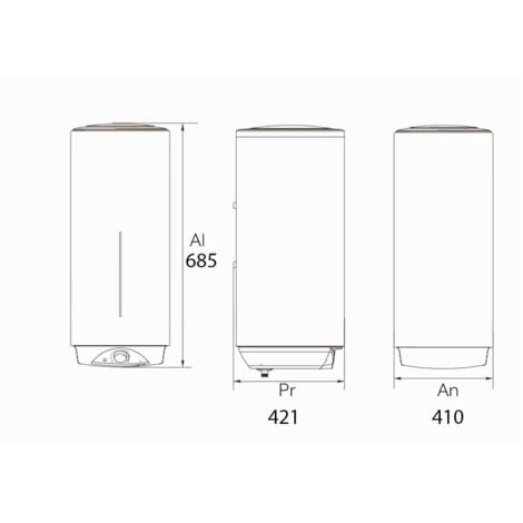 Termo Eléctrico VH3 Vertical con Display  Haier  Capacidad: 50 L