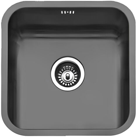 Fregadero Roma Acero Inox Negro Bajo/Sobre Encimera - 20 Cm Profundidad  Gresinex  Tamaño: 40x40