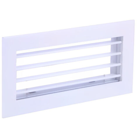 Rejilla Aluminio Simple Deflexión Horizontal Aire Acondicionado  Medidas Rejillas: 300x100