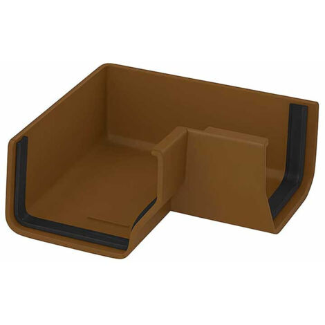 Ángulo Interior Canalón EUME Blanca PVC - 70x70 - Ferroplast  Color: Marrón