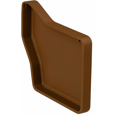 Tapa Final Izquierda Canalón Cuadrado EUME Blanco - Ferroplast  Color: Marrón