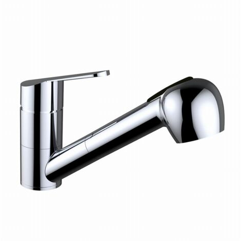 Grifo de Cocina Monomando Extraíble Clever Master Styles Pro Cromado con Ducha 2 Funciones (1/4)