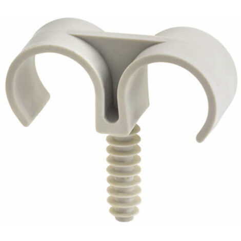 Clip para fijación de tubo INDEXring Doble - Nylon Ø18 - Caja de 100 (1/3)