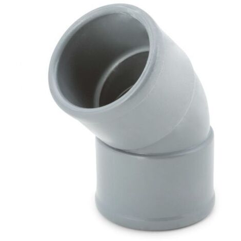 Codo 45º Hembra Hembra PVC Evacuación Crearplast  Medidas  Accesorios Fontanería: 50.45º