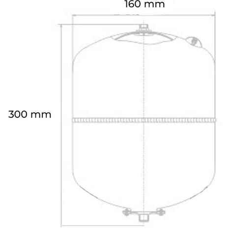 VASO EXPANSIÓN CALEFACCIÓN RV200 LITROS VERTICAL 1 IMERA