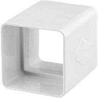 Manguito Canalón Cuadrado 70x70 EUME Blanco PVC - Ferroplast Color: Blanco