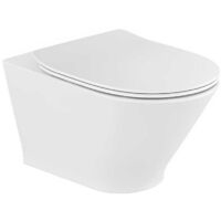 AQUORE 01411 GENOVA Inodoro Suspendido Rimless Blanco Con Tapa - ref: 01411