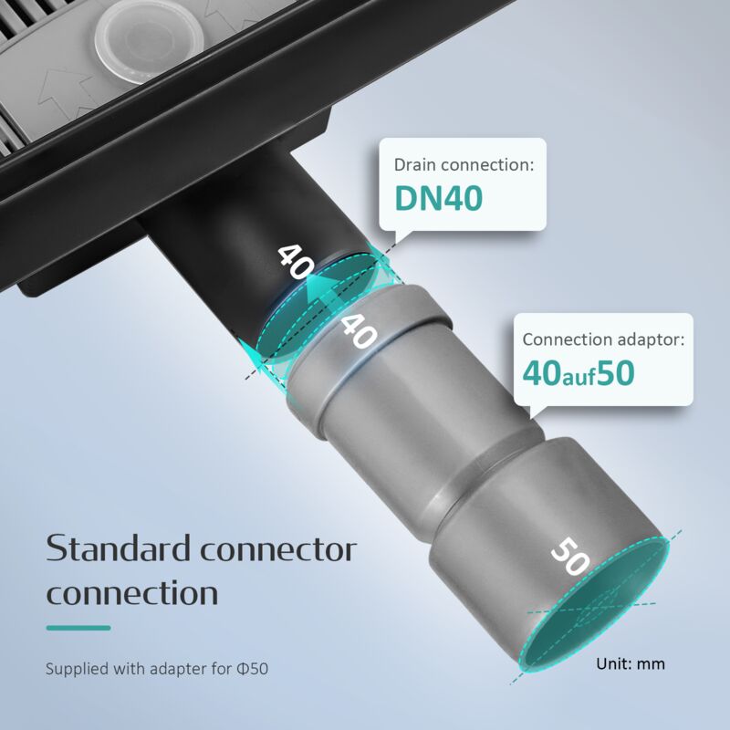 EMKE 2 in 1 Tile Insert Linear 304 Stainless Steel Rectangle  