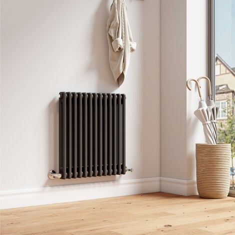 EMKE Traditional Cast Iron Style Radiator Anthracite Central Heating ...