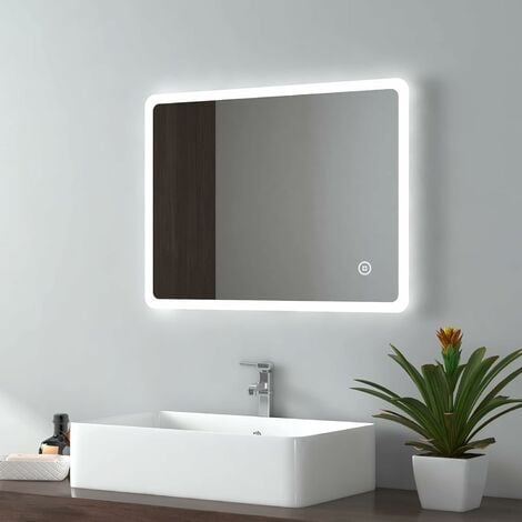 Frameless LED Bathroom Mirror with Motion Sensor Anti Fog – Aica Bathrooms