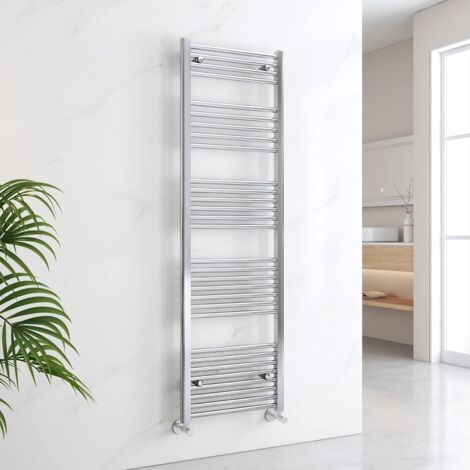 EMKE Heated Towel Rail Ladder Warmer Heating Bathroom Towel Radiator Chrome 1600x500mm (1/5)
