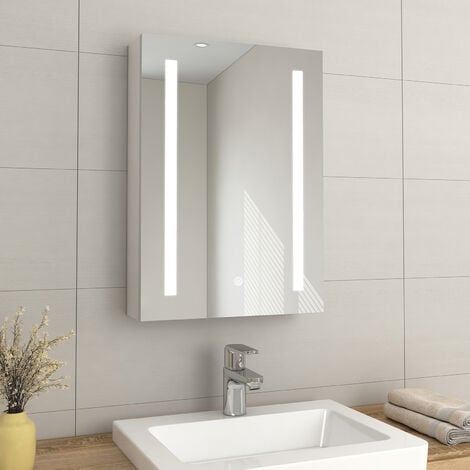 Emke Led Illuminated Bathroom Mirror