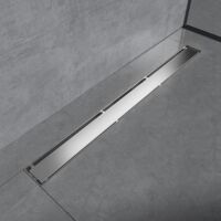 EMKE Linear Shower Drain 800mm, 304 Stainless Steel Floor Drain Tile ...