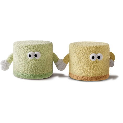 VERCART Rund Pouf, Innenbereich Sitzsack Fußhocker, Kreativer Sitzhocker, Sitzhocker für Kinder, Rundhocker,Grün (1/5)